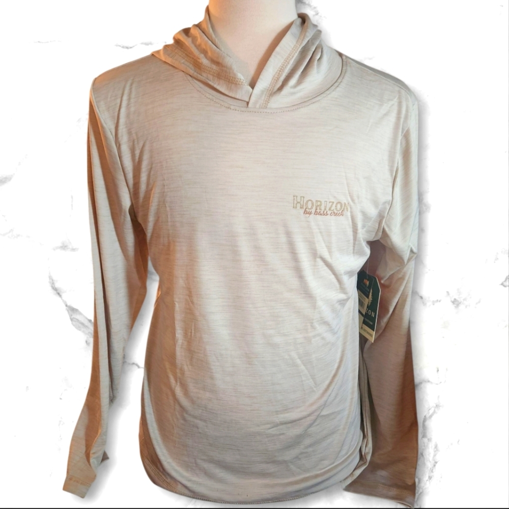 Horizon By Bass Creek Beige Long Sleeve Hoodie Size Large- NWT